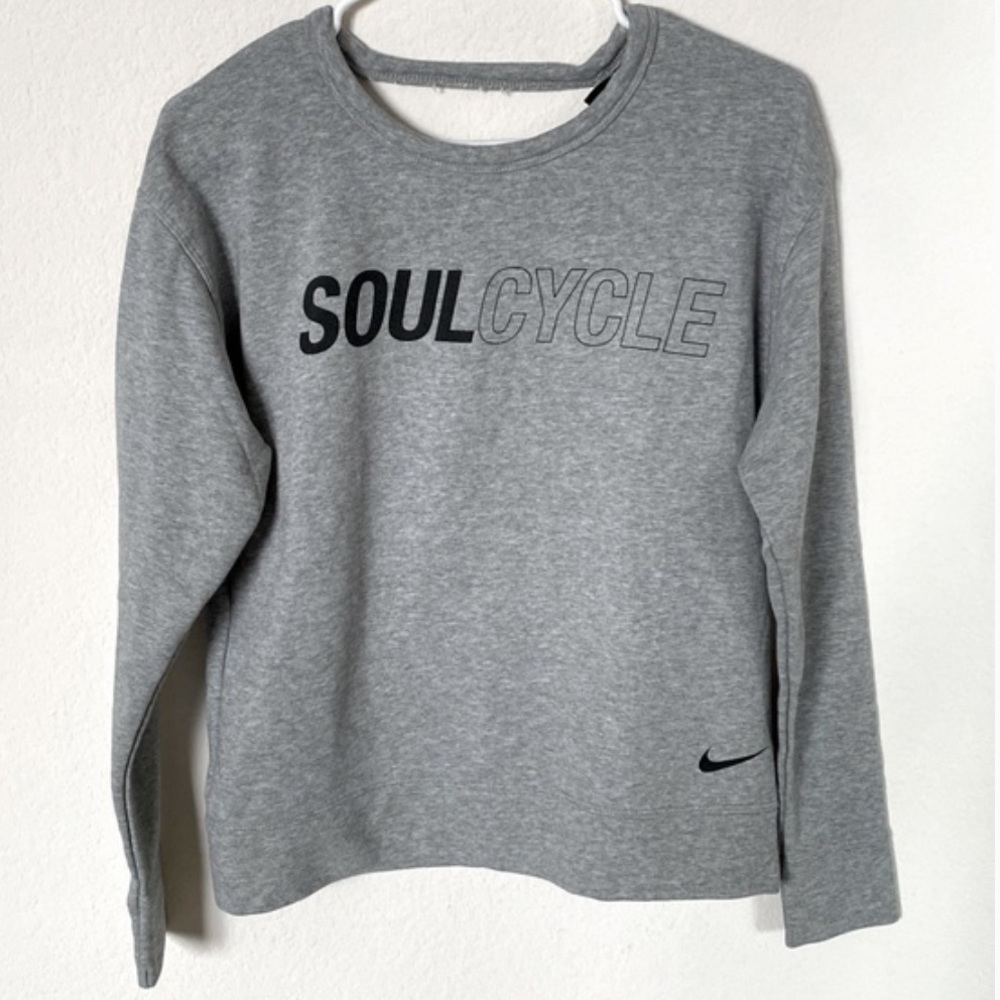 Nike Soul Cycle Open Back Gray sweatshirt Large